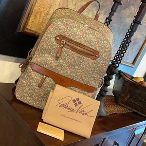 Patricia Nash Leather Karina Backpack Bouq…